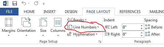 linenumbers